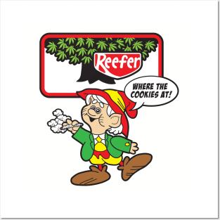 Reefer Cookies - Ernie The Stoned Elf Posters and Art